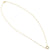 Solid 14K Yellow Gold Simple Wreath Diamond Necklace - Shryne Diamanti & Co.