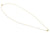 Solid 14K Yellow Gold X Shaped Knot Diamond Necklace - Shryne Diamanti & Co.