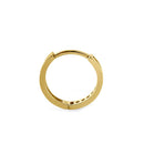 Solid 14K Yellow Gold Small Hoop 0.24 ct. Diamond Earrings - Shryne Diamanti & Co.