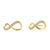 Solid 14K Gold Infinite Love Diamond Earrings - Shryne Diamanti & Co.