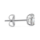 .92 ct Solid 14K White Gold 5mm Round Cut Clear Lab Diamonds Earrings - Shryne Diamanti & Co.