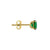 .92 ct Solid 14K Yellow Gold 5mm Round Cut Emerald Lab Diamonds Earrings - Shryne Diamanti & Co.