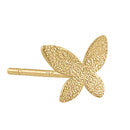 Solid 14K Yellow Gold Stardust Butterfly Earrings - Shryne Diamanti & Co.
