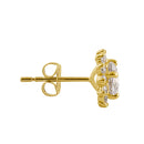 .72 ct Solid 14K Gold Sun Lab Diamonds Earrings - Shryne Diamanti & Co.