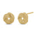 Solid 14K Yellow Gold Beaded Love Knot Earrings - Shryne Diamanti & Co.