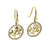 Solid 14K Yellow Gold Tree of Life Lab Diamonds Earrings - Shryne Diamanti & Co.