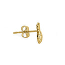 Solid 14K Yellow Gold Pineapple Earrings - Shryne Diamanti & Co.