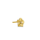 Solid 14K Yellow Gold Plumeria Lab Diamonds Earrings - Shryne Diamanti & Co.