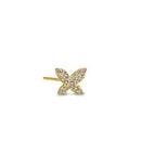 Solid 14K Yellow Gold Butterfly Lab Diamonds Earrings - Shryne Diamanti & Co.