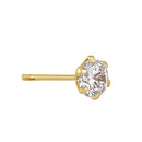 .5 ct Solid 14K Gold 4.0mm Round Lab Diamonds Earrings - Shryne Diamanti & Co.