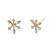 Solid 14K Yellow Gold Dawn Star Lab Diamonds Earrings - Shryne Diamanti & Co.