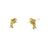 Solid 14K Yellow Gold Twin Dolphin Earrings - Shryne Diamanti & Co.