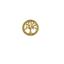 Solid 14K Yellow Gold Small Tree of Life Lab Diamonds Earrings - Shryne Diamanti & Co.