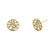 Solid 14K Yellow Gold Shiny Tree of Life Lab Diamonds Earrings - Shryne Diamanti & Co.