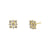 Solid 14K Yellow Gold Squared Lab Diamonds Earrings - Shryne Diamanti & Co.