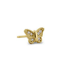 Solid 14K Yellow Gold Butterly Lab Diamonds Earrings - Shryne Diamanti & Co.