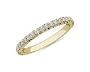 French Pavé Diamond Eternity Ring In 14k Rose Gold (1/2 Ct. Tw.) - Shryne Diamanti & Co.