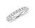 Riviera Pavé Diamond Ring In 14k White Gold (1/2 Ct. Tw.) - Shryne Diamanti & Co.