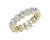 Lab Grown Diamond Oval Shape Eternity Ring In 14k White Gold (3 Ct. Tw.) - Shryne Diamanti & Co.