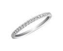 Riviera Pavé Diamond Ring In 14k White Gold (1/6 Ct. Tw.) - Shryne Diamanti & Co.