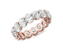 Lab Grown Oval Shape Diamond Eternity Ring In 14K White Gold (5 Ct. Tw.) - Shryne Diamanti & Co.