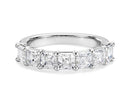Seven Stone Asscher Diamond Ring In 14k White Gold (2 Ct. Tw.) - Shryne Diamanti & Co.