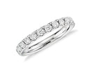 Riviera Pavé Diamond Ring In 14k White Gold (1/2 Ct. Tw.) - Shryne Diamanti & Co.