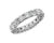 Lab Grown Diamond Low Dome Eternity Ring In 14k White Gold (3 Ct. Tw.) - Shryne Diamanti & Co.