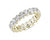 Lab Grown Diamond Oval Shape Eternity Ring In 14k Gold (4 Ct. Tw.) - Shryne Diamanti & Co.