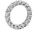 Lab Grown Diamond Low Dome Eternity Ring In 14k White Gold (3 Ct. Tw.) - Shryne Diamanti & Co.