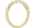 East-West 7-Stone Emerald Diamond Anniversary Ring In 14k White Gold (5/8 Ct. Tw.) - Shryne Diamanti & Co.