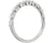 East-West 9-Stone Pear Diamond Anniversary Ring In 14k White Gold (1/2 Ct. Tw.) - Shryne Diamanti & Co.