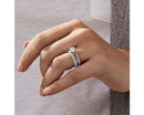 Lab Grown Oval Shape Diamond Eternity Ring In 14K White Gold (5 Ct. Tw.) - Shryne Diamanti & Co.