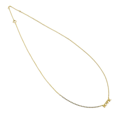 Solid 14K Yellow Gold Love Necklace - Shryne Diamanti & Co.