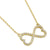 Solid 14K Gold Infinite Love Diamond Necklace - Shryne Diamanti & Co.