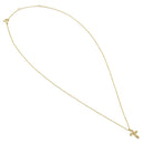Solid 14K Gold Twisted Cross Diamond Necklace - Shryne Diamanti & Co.