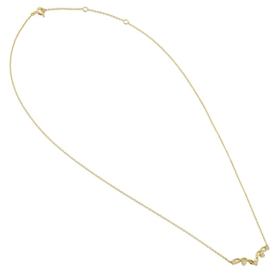 Solid 14K Yellow Gold Elegant Lab Diamonds V Necklace - Shryne Diamanti & Co.