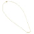 Solid 14K Yellow Gold Curved Lab Diamonds Necklace - Shryne Diamanti & Co.