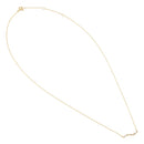 Solid 14K Yellow Gold Elegant Curve Lab Diamonds Necklace - Shryne Diamanti & Co.