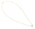 Solid 14K Yellow Gold Classic Bow Lab Diamonds Necklace - Shryne Diamanti & Co.