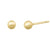 Solid 14K Yellow Gold 3mm Ball Earrings - Shryne Diamanti & Co.