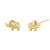 Solid 14K Yellow Gold Elephant Earrings - Shryne Diamanti & Co.