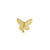 Solid 14K Yellow Gold Tiny Butterfly Straight Nose Stud - Shryne Diamanti & Co.