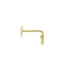 Solid 14K Yellow Gold Tiny Heart Hook Nose Stud - Shryne Diamanti & Co.