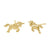 Solid 14k Yellow Gold Small Unicorn Earrings - Shryne Diamanti & Co.