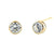 .5 ct Solid 14K Yellow Gold 4mm Round Cut Clear Lab Diamonds Earrings - Shryne Diamanti & Co.