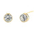 .92 ct Solid 14K Yellow Gold 5mm Round Cut Clear Lab Diamonds Earrings - Shryne Diamanti & Co.