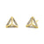 Solid 14K Yellow Gold Trendy Triangle Lab Diamonds Earrings - Shryne Diamanti & Co.