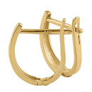 Solid 14K Yellow Gold Hoop Earrings - Shryne Diamanti & Co.