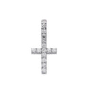 14k White Gold Brilliant Cut Diamond Cross 2.66CT - Shryne Diamanti & Co.
